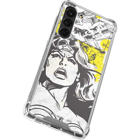 DC Comics Wonder Woman Vintage Comic Art Galaxy S24 FE Clear Case