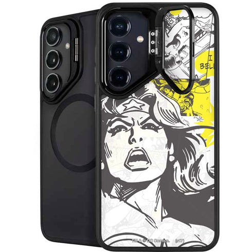 DC Comics Wonder Woman Vintage Comic Art Galaxy S25 Kickstand Case