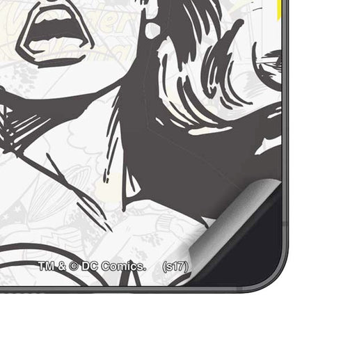 DC Comics Wonder Woman Vintage Comic Art Galaxy S25 Plus Skin