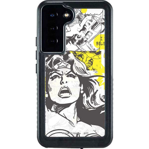 DC Comics Wonder Woman Vintage Comic Art Galaxy S24 Plus Waterproof Case