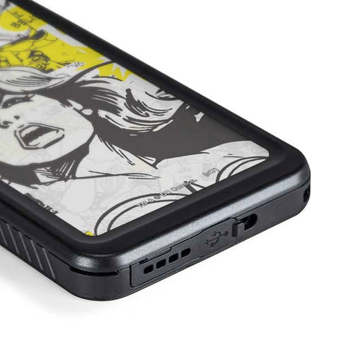 DC Comics Wonder Woman Vintage Comic Art Galaxy S24 Plus Waterproof Case