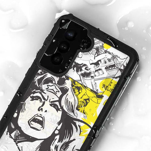 DC Comics Wonder Woman Vintage Comic Art Galaxy S24 Plus Waterproof Case