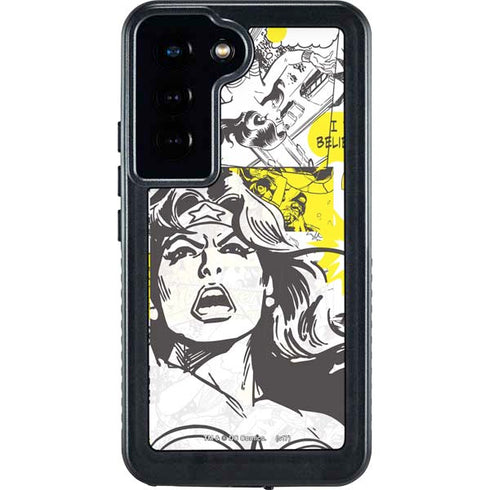 DC Comics Wonder Woman Vintage Comic Art Galaxy S24 Waterproof Case
