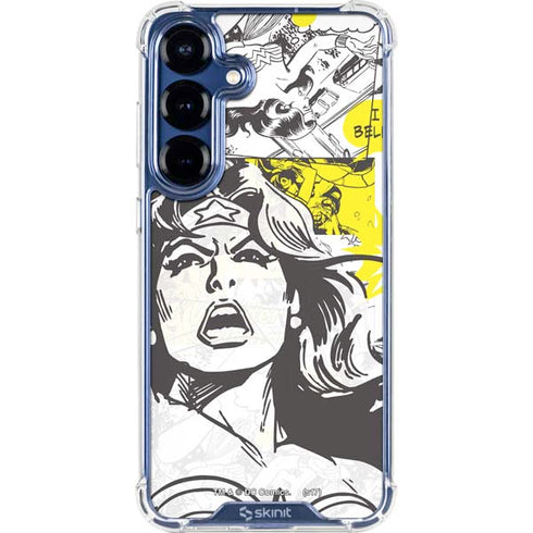 DC Comics Wonder Woman Vintage Comic Art Galaxy S25 Clear Case