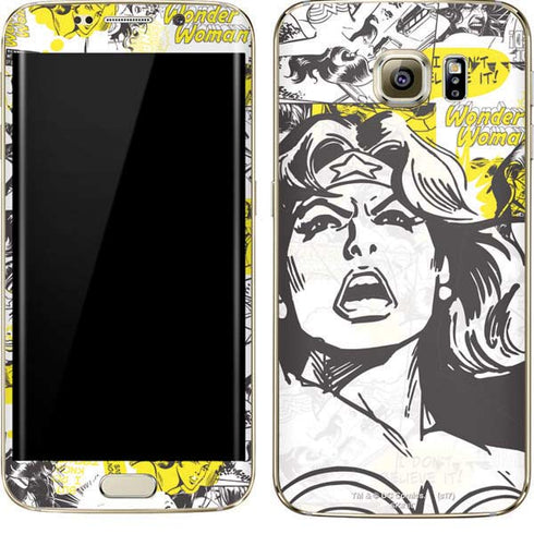 DC Comics Wonder Woman Vintage Comic Art Galaxy S7 Edge Skin