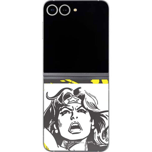 DC Comics Wonder Woman Vintage Comic Art Galaxy Z Flip6 Skin