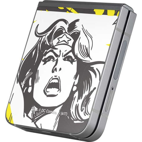 DC Comics Wonder Woman Vintage Comic Art Galaxy Z Flip6 Skin