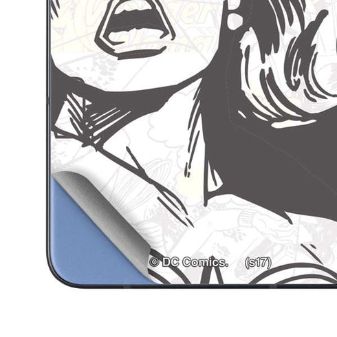 DC Comics Wonder Woman Vintage Comic Art Galaxy Z Fold5 5G Skin