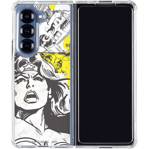 DC Comics Wonder Woman Vintage Comic Art Galaxy Z Fold6 Clear Case