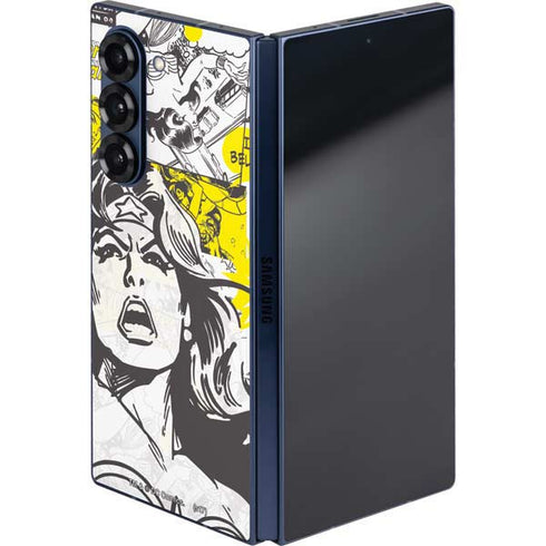 DC Comics Wonder Woman Vintage Comic Art Galaxy Z Fold6 Skin