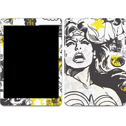 DC Comics Wonder Woman Vintage Comic Art Apple iPad Skin