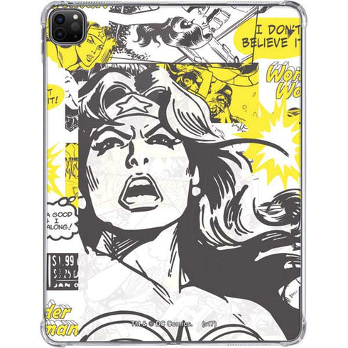 DC Comics Wonder Woman Vintage Comic Art iPad Pro 11in (2024) Clear Case