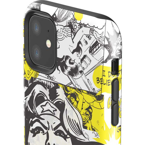 DC Comics Wonder Woman Vintage Comic Art iPhone 11 Impact Case