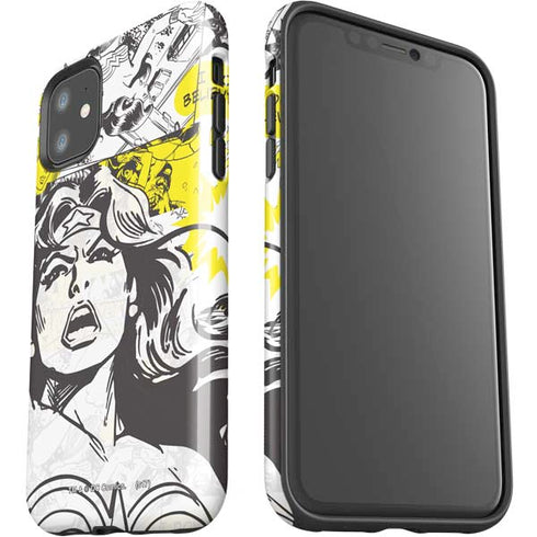 DC Comics Wonder Woman Vintage Comic Art iPhone 11 Impact Case