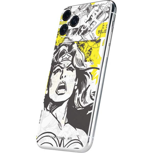 DC Comics Wonder Woman Vintage Comic Art iPhone 11 Pro Skin