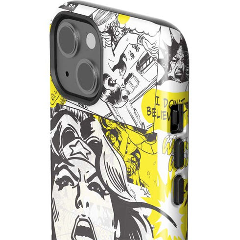 DC Comics Wonder Woman Vintage Comic Art iPhone 15 Impact Case