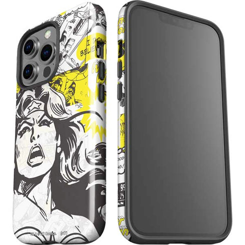 DC Comics Wonder Woman Vintage Comic Art iPhone 15 Pro Impact Case