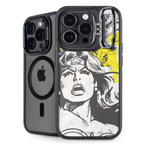 DC Comics Wonder Woman Vintage Comic Art iPhone 15 Pro Kickstand Case