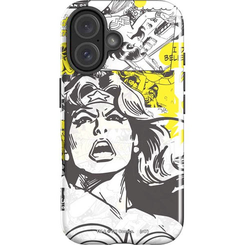 DC Comics Wonder Woman Vintage Comic Art iPhone 16 Impact Case