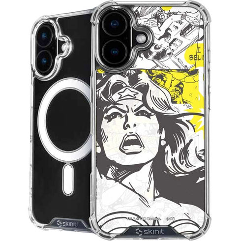 DC Comics Wonder Woman Vintage Comic Art iPhone 16 MagSafe Case