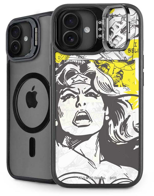 DC Comics Wonder Woman Vintage Comic Art iPhone 16 Plus Kickstand Case