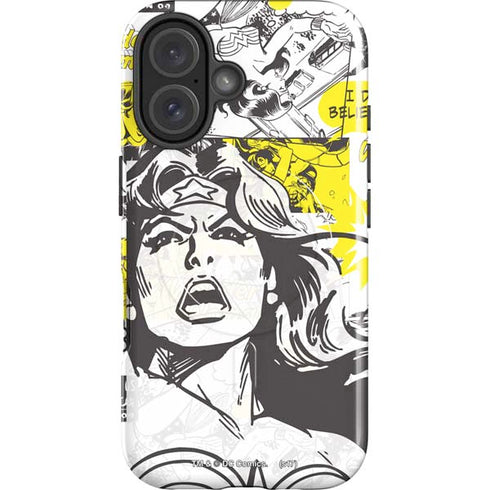 DC Comics Wonder Woman Vintage Comic Art iPhone 16 Plus Magsafe Impact Case