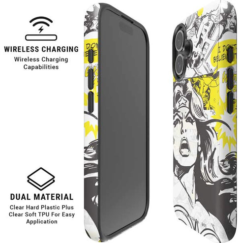 DC Comics Wonder Woman Vintage Comic Art iPhone 16 Plus Magsafe Impact Case