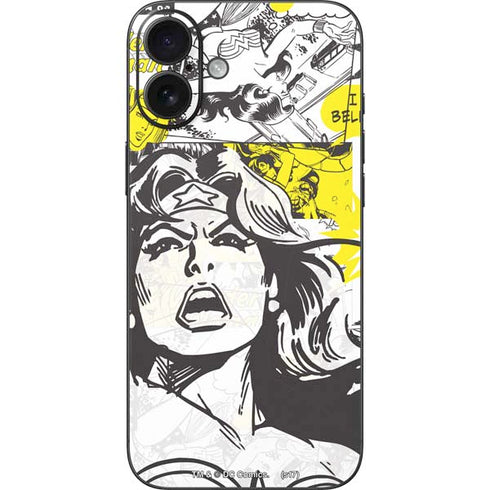 DC Comics Wonder Woman Vintage Comic Art iPhone 16 Plus Skin