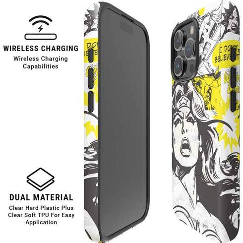 DC Comics Wonder Woman Vintage Comic Art iPhone 16 Pro Max Magsafe Impact Case