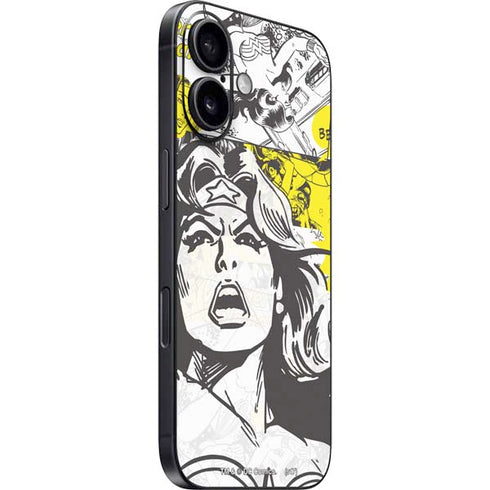 DC Comics Wonder Woman Vintage Comic Art iPhone 16 Skin