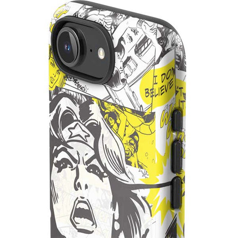 DC Comics Wonder Woman Vintage Comic Art iPhone 16e Impact Case