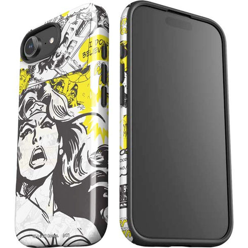 DC Comics Wonder Woman Vintage Comic Art iPhone 16e Impact Case