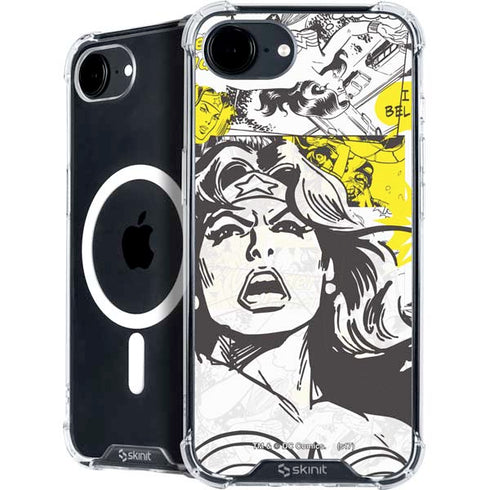 DC Comics Wonder Woman Vintage Comic Art iPhone 16e MagSafe Case