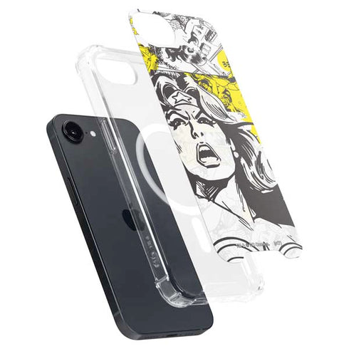 DC Comics Wonder Woman Vintage Comic Art iPhone 16e MagSafe Case