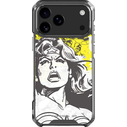 DC Comics Wonder Woman Vintage Comic Art iPhone 18 Pro Max Clear Case