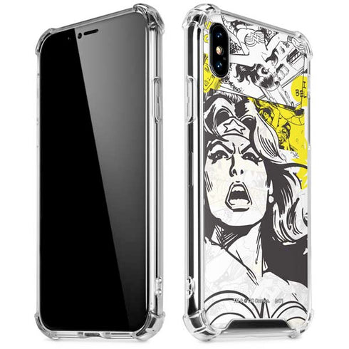 DC Comics Wonder Woman Vintage Comic Art iPhone X/XS Clear Case