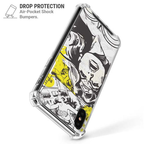 DC Comics Wonder Woman Vintage Comic Art iPhone X/XS Clear Case