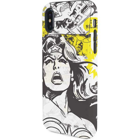 DC Comics Wonder Woman Vintage Comic Art iPhone XS Pro Case