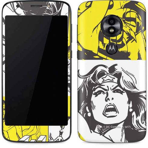DC Comics Wonder Woman Vintage Comic Art Moto E5 Play Skin