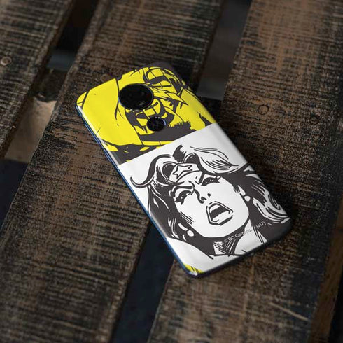 DC Comics Wonder Woman Vintage Comic Art Moto E5 Plus Skin