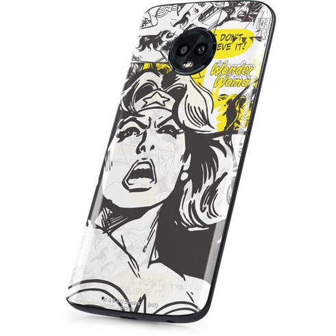 DC Comics Wonder Woman Vintage Comic Art Moto G6 Skin