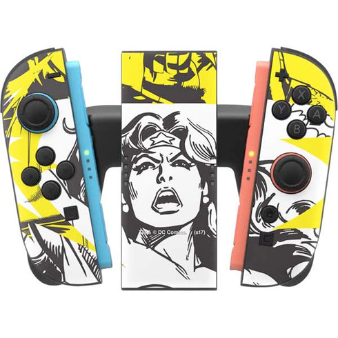 DC Comics Wonder Woman Vintage Comic Art Nintendo Switch 2 (2025) Joy-Con Controller Skin