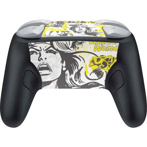 DC Comics Wonder Woman Vintage Comic Art Nintendo Switch 2 (2025) Pro Controller Skin