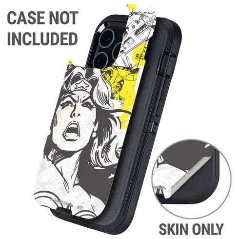 DC Comics Wonder Woman Vintage Comic Art Otterbox Defender iPhone Skin