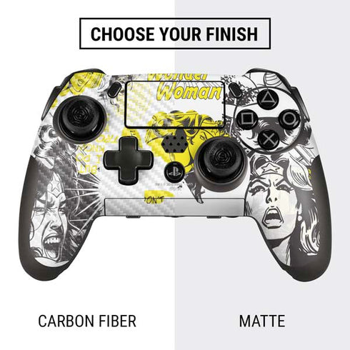 DC Comics Wonder Woman Vintage Comic Art PlayStation Scuf Vantage 2 Controller Skin