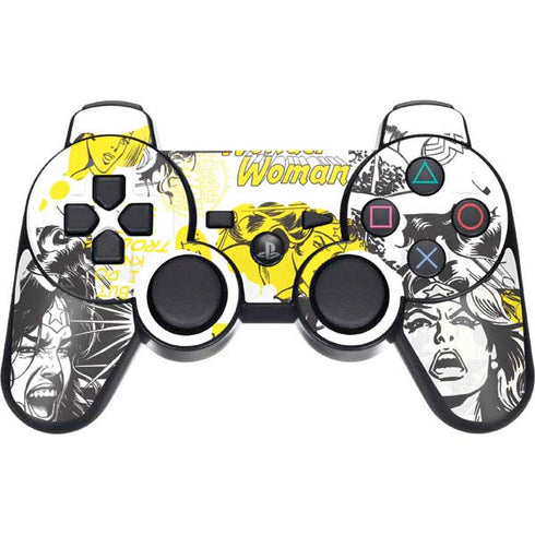 DC Comics Wonder Woman Vintage Comic Art PS3 Dual Shock wireless controller Skin
