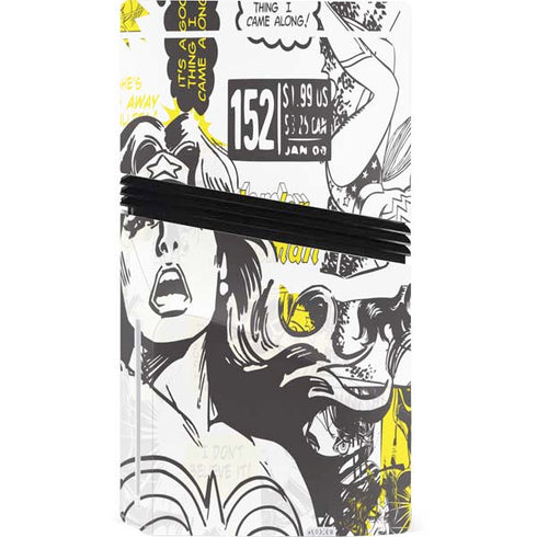 DC Comics Wonder Woman Vintage Comic Art PS5 Pro Disk Bundle Skin