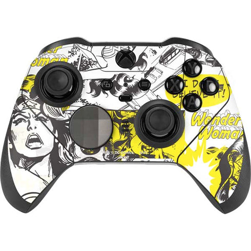 DC Comics Wonder Woman Vintage Comic Art Xbox Elite Wireless Controller Series 2 Skin