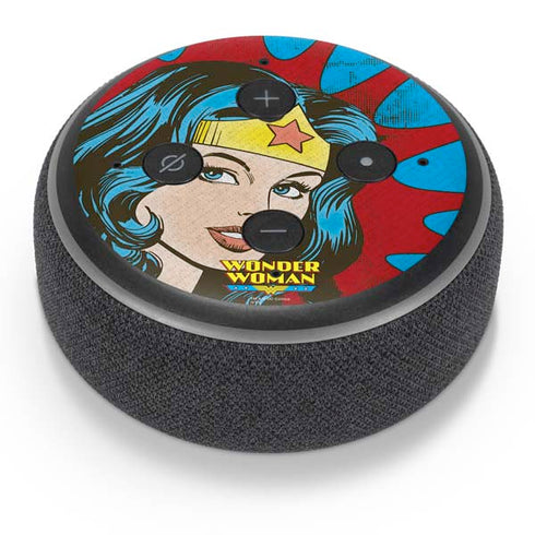 DC Comics Wonder Woman Vintage Profile Amazon Echo Dot Skin
