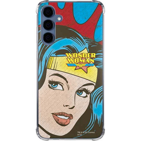 DC Comics Wonder Woman Vintage Profile Galaxy A35 5G Clear Case